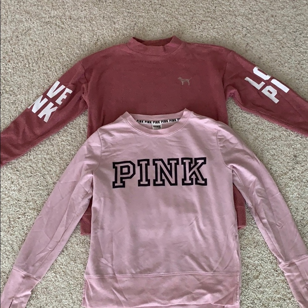 two cute sweaters from pink!!